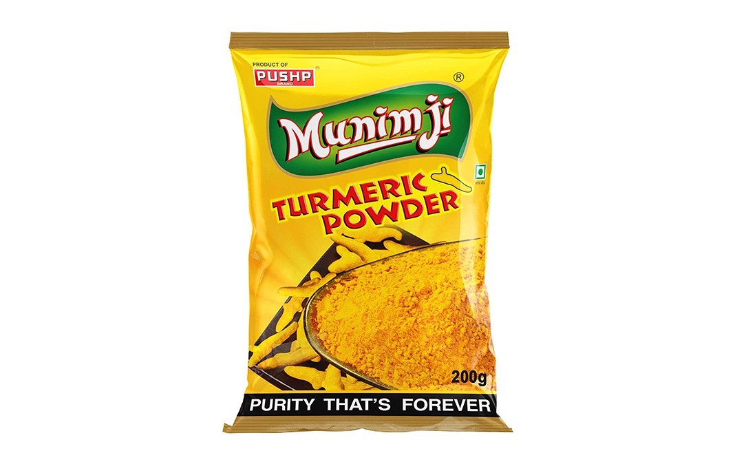 Pushp Munim Ji Turmeric Powder    Pack  200 grams